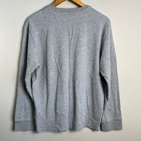 Old Navy Brand Vintage Men's Gray Long Sleeve Knit Sweatshirt Size Medium Casual - Picture 4 of 9